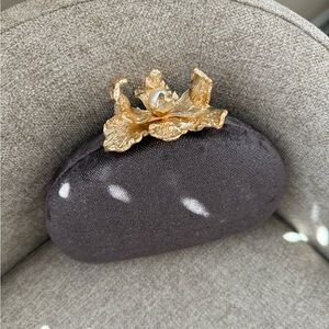 Alessia Bianchi Minaudière Clutch Beaded Crystal Evening Bag Formal Wedding NWT